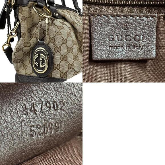 GUCCI Brown Leather Shoulder Bag - Picture 5 of 5